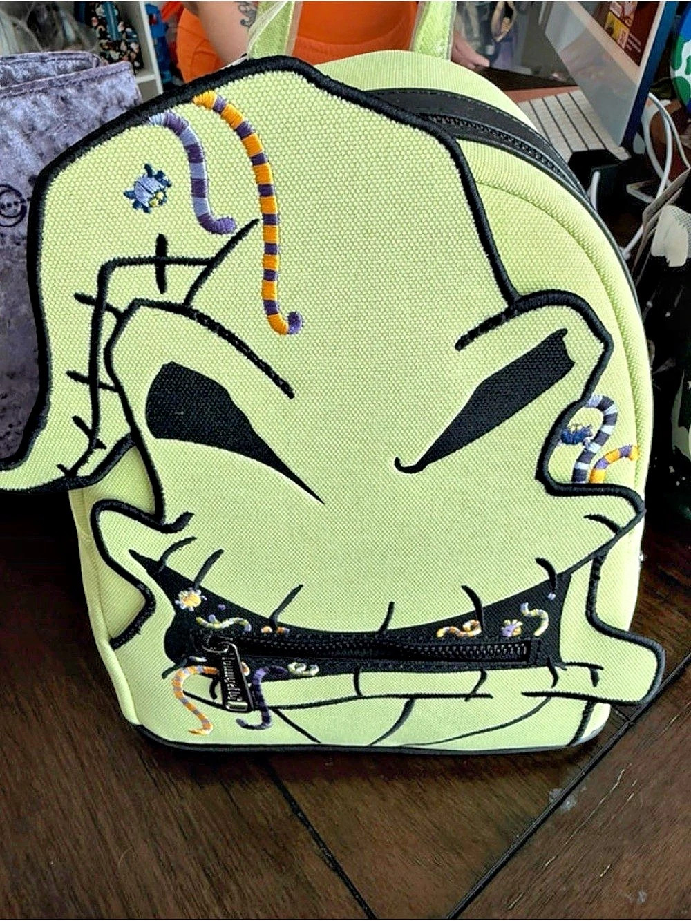 Loungefly The Nightmare Before Christmas Oogie Boogie Backpack Green
